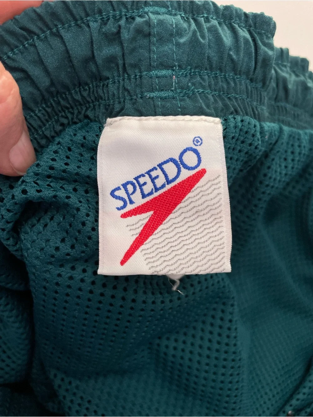 Speedo VTG Teal Swim Shorts Trunks Mens XL